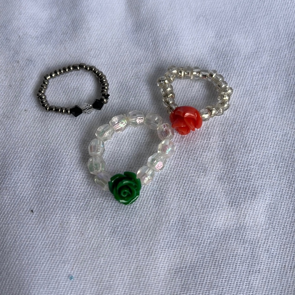 Bead rings boho